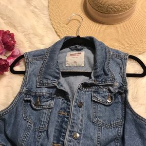 Distress Denim Vest